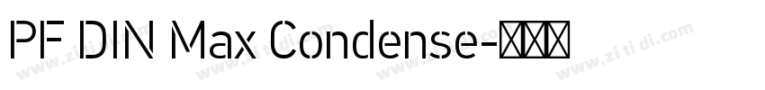 PF DIN Max Condense字体转换